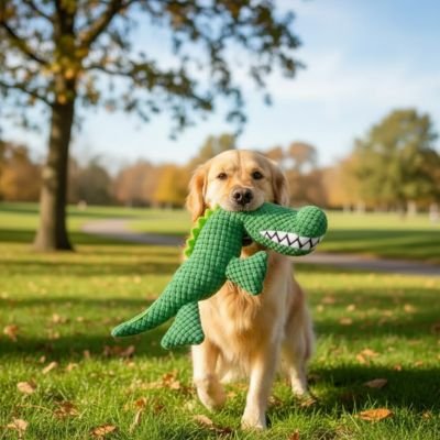 Peluche pour chien bouche chien parc