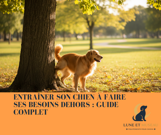 Chien qui apprend à faire ses besoins dehors — guide complet pour l’entraînement à la propreté