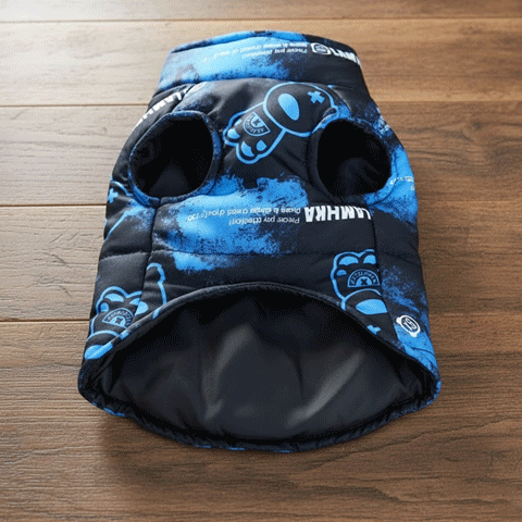 Manteau chien imperméable doublé chaud protection hivernale neige pluie petit grand chien 6 – Lune et Museau