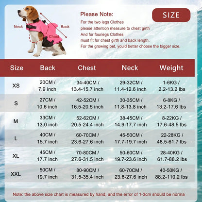 Gilet de sauvetage chien | Sécurité Aquatique