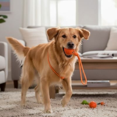 Balle chien ultra résistante caoutchouc naturel jeux extérieur rapporter lancer indestructible 4 – Lune et Museau
