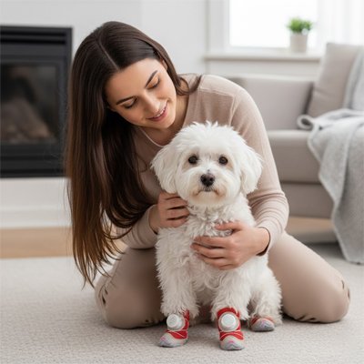 Chaussures chien protection pattes bitume chaud froid neige randonnée – vue 6 – Lune et Museau