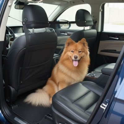 Filet pour chien pour voiture banc noir de voiture