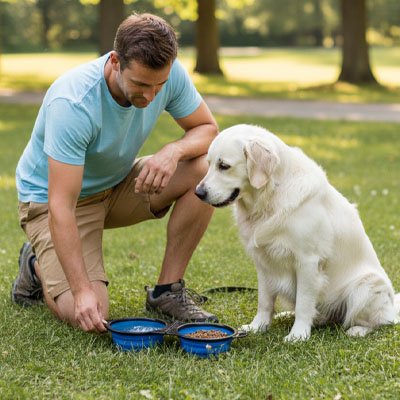 Gamelle Chien bleu gros chien 