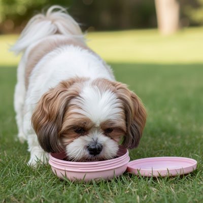 Gamelle pour chien ergonomique antidérapante inox confort alimentation – Lune et Museau

