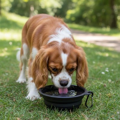 Gamelle pour chien anti-dérapante ergonomique stable repas confort pour marche – Lune et Museau