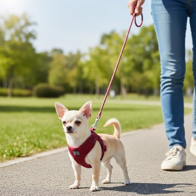 Harnais chiot | Confort & Sécurité – vue 2 – Lune et Museau