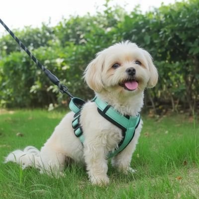 Harnais pour petit Chien bleu