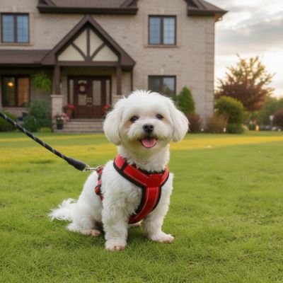 Harnais pour petit Chien rouge
