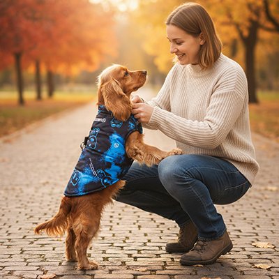 Imperméable pour chien | Tout-Temps – vue 3 – Lune et Museau
