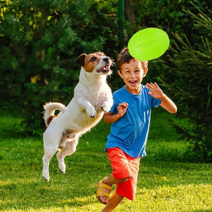 Frisbee pour chien DurActive résistant jeux extérieurs lancer fetch 4– Lune et Museau