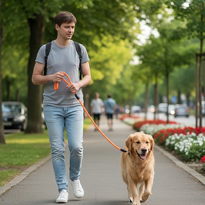 Longe pour Chien marche au parc