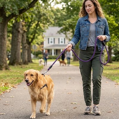 Longe pour Chien marche au parc