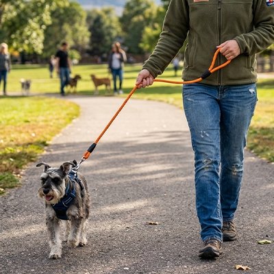 Longe pour Chien marche au parc