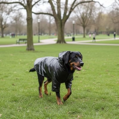 Manteau pour Chien dans un parc