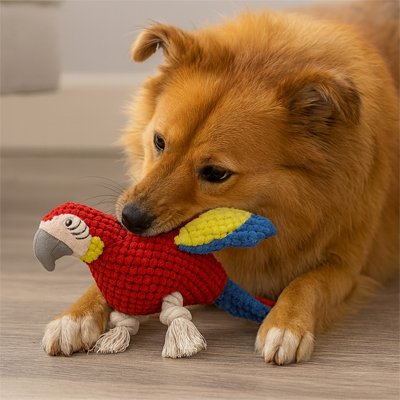Peluche chien ultra-douce jouet intérieur doudou sécurisant réduction anxiété séparation – Lune et Museau