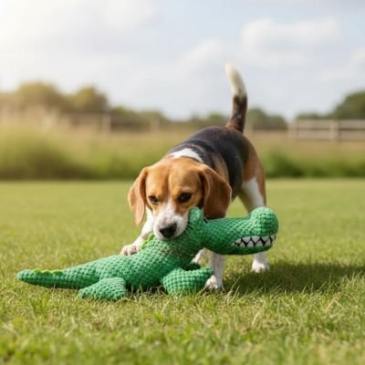 Peluche pour chien avec beagle
