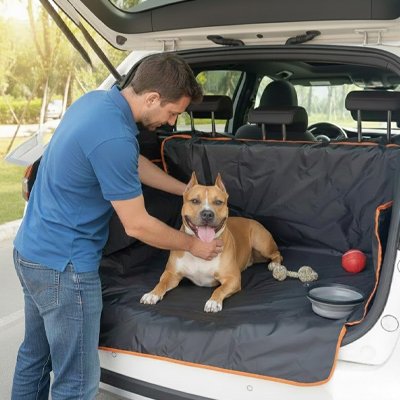 Protection chien voiture assied derrière