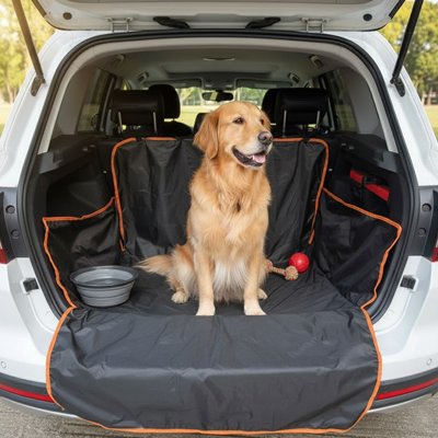 Protection chien voiture siège de derrière avec gros chien