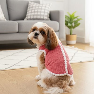 Pull pour Chien assied salon et divan