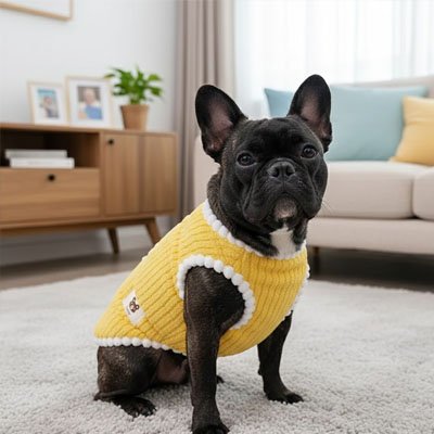 Pull pour Chien sur tapis