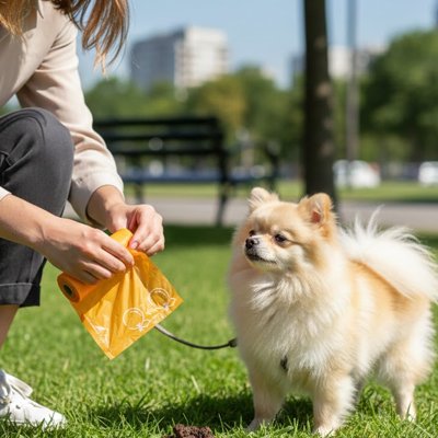 Sac a crotte​ parc chien