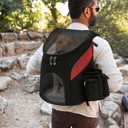 Sac à dos pour chien en promenade