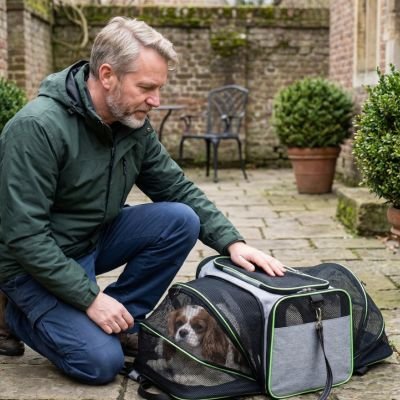 Sac de transport pour Chien gris