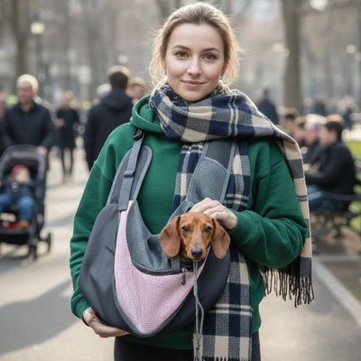 Sac de transport pour chien TravelSafe solide sécurisé voyage cabine balade ville – Lune et Museau