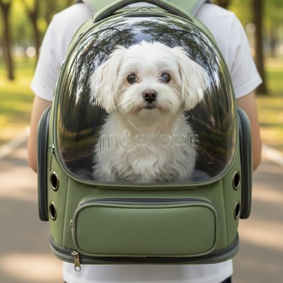 Sac transport chien Voyago Comfort cabine avion promenade respirant –  vue 3 - Lune et Museau
