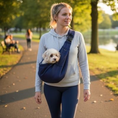 Sac transport pour Chien rue soleil arbre