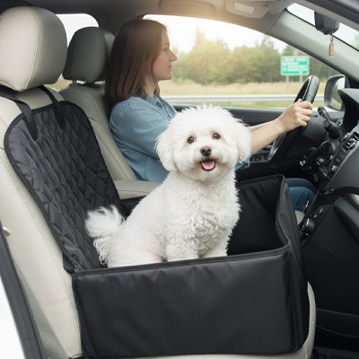 Siège auto pour chien SecuriPaws sécurisé confortable trajet voiture – Lune et Museau